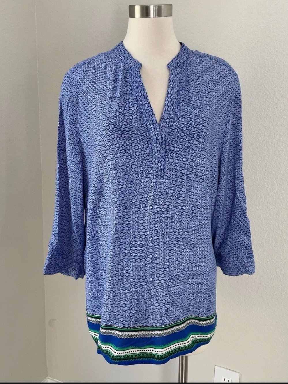 Women’s Boho Print Tunic Top Causal Blouse Plus size 2X